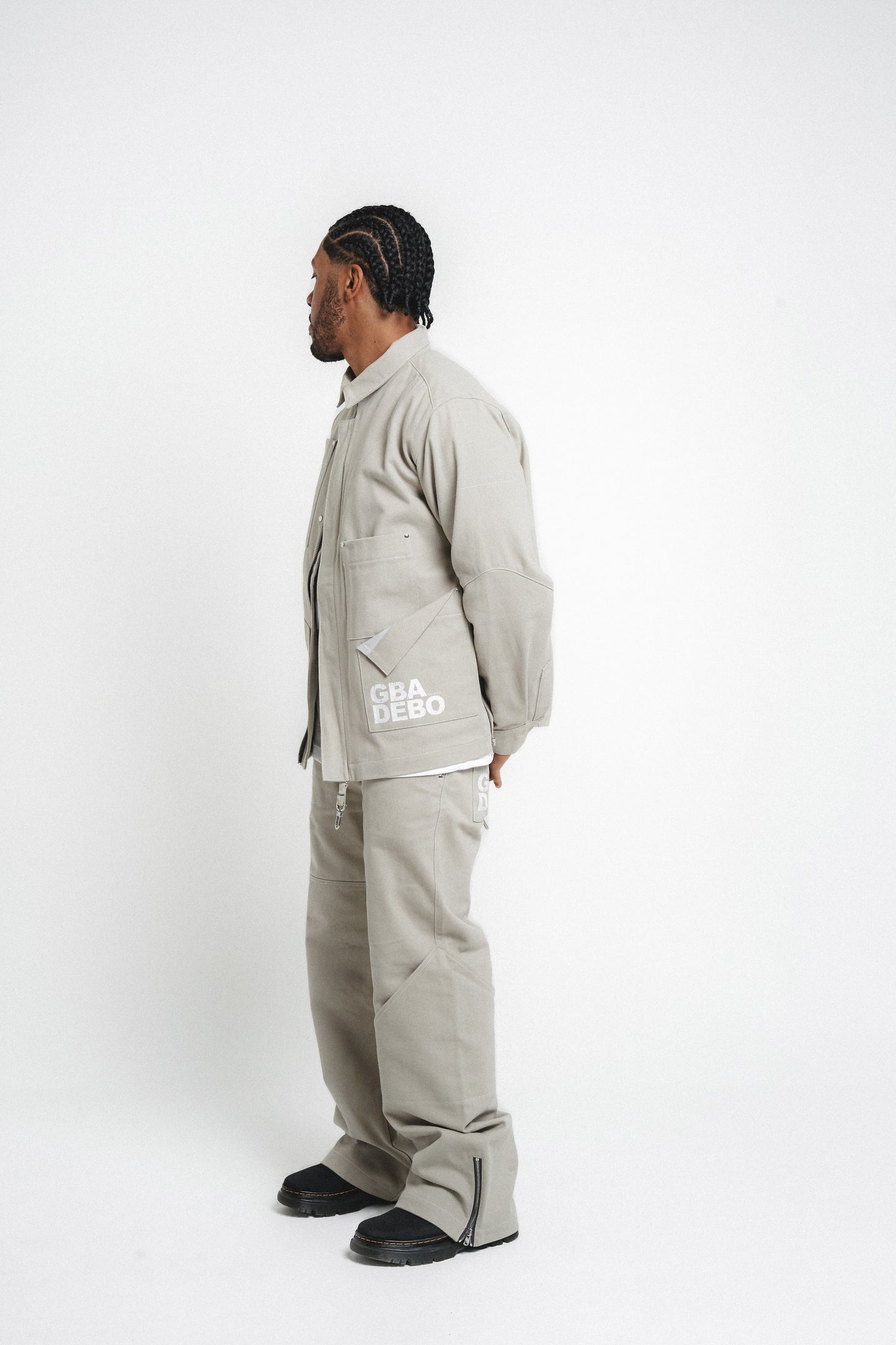Patchwork Workwear Jeans